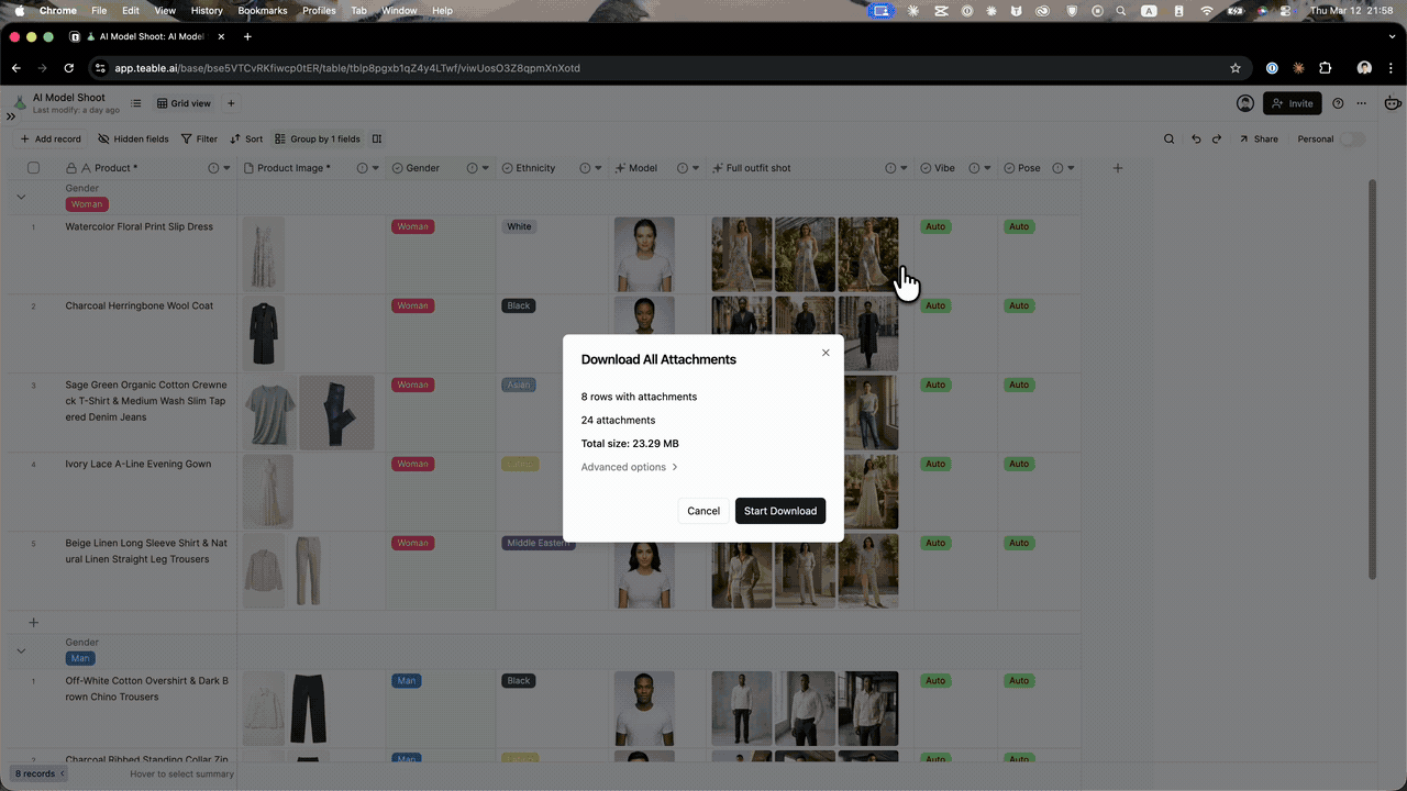 Bulk Download into Folders