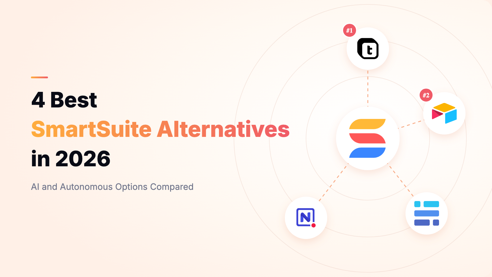 The four best SmartSuite alternatives in 2026: Teable, Airtable, Baserow, and NocoDB